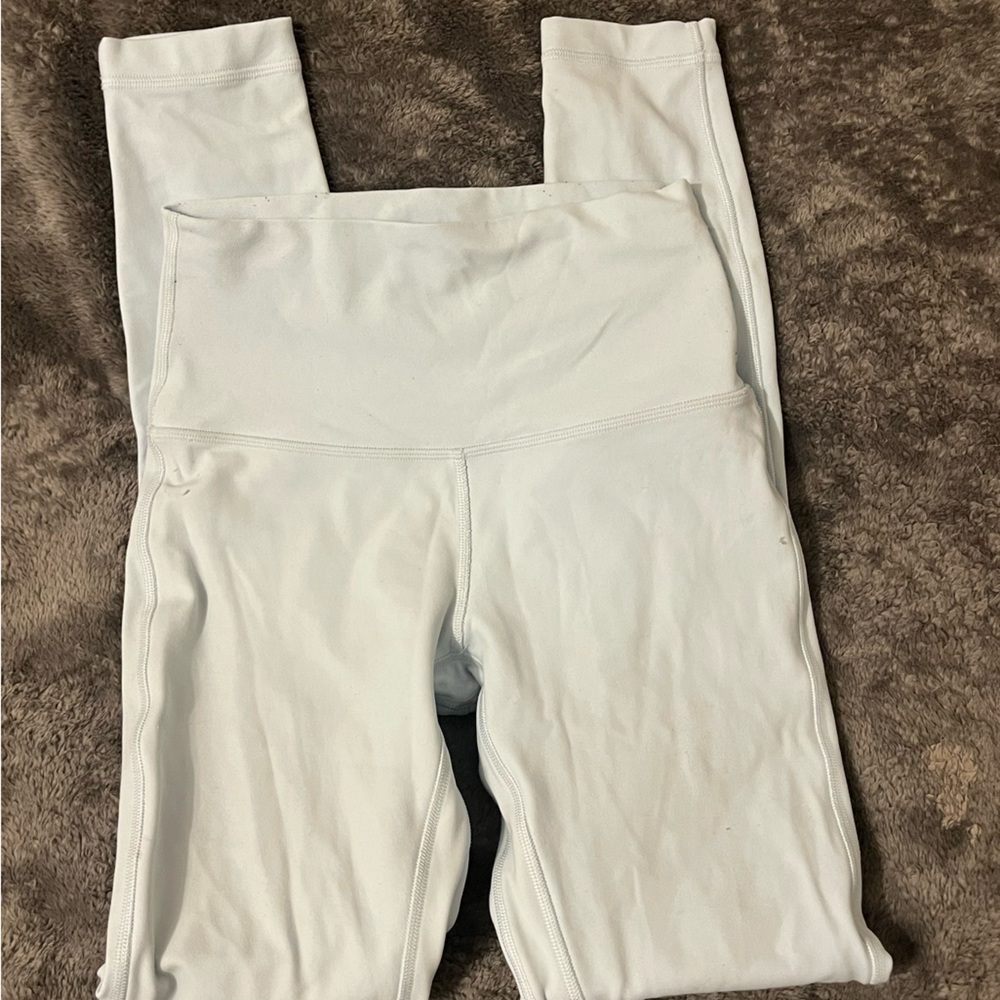 size 4, 28 inch blue lulu leggings